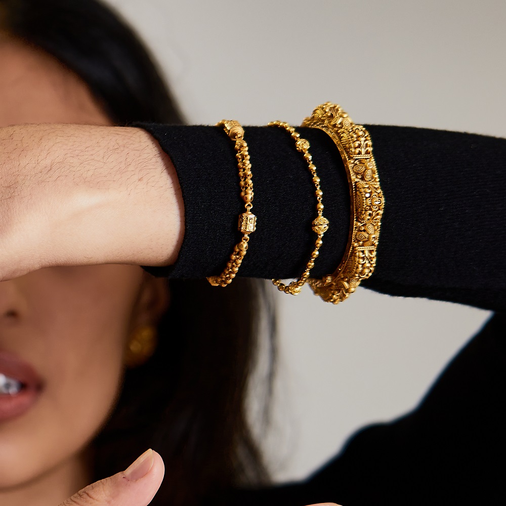 22ct Gold Filigran-Armband | 7 Zoll