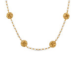 22 Ayar Gündoğumu Altın İnci Mala Kolye | Rozet Koleksiyonu | 26 İnç 22 Ayar Gündoğumu Altın İnci Mala Kolye | Rozet Koleksiyonu | 26 İnç