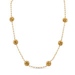 22 Ayar Gündoğumu Altın İnci Mala Kolye | Rozet Koleksiyonu | 26 İnç 22 Ayar Gündoğumu Altın İnci Mala Kolye | Rozet Koleksiyonu | 26 İnç