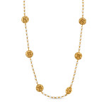 22 Ayar Gündoğumu Altın İnci Mala Kolye | Rozet Koleksiyonu | 26 İnç 22 Ayar Gündoğumu Altın İnci Mala Kolye | Rozet Koleksiyonu | 26 İnç