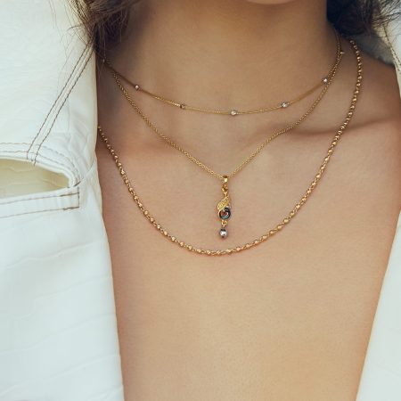 22ct Echtgold Damen Kette | 18 Zoll | Glow Kollektion 22ct Echtgold Damen Kette | 18 Zoll | Glow Kollektion