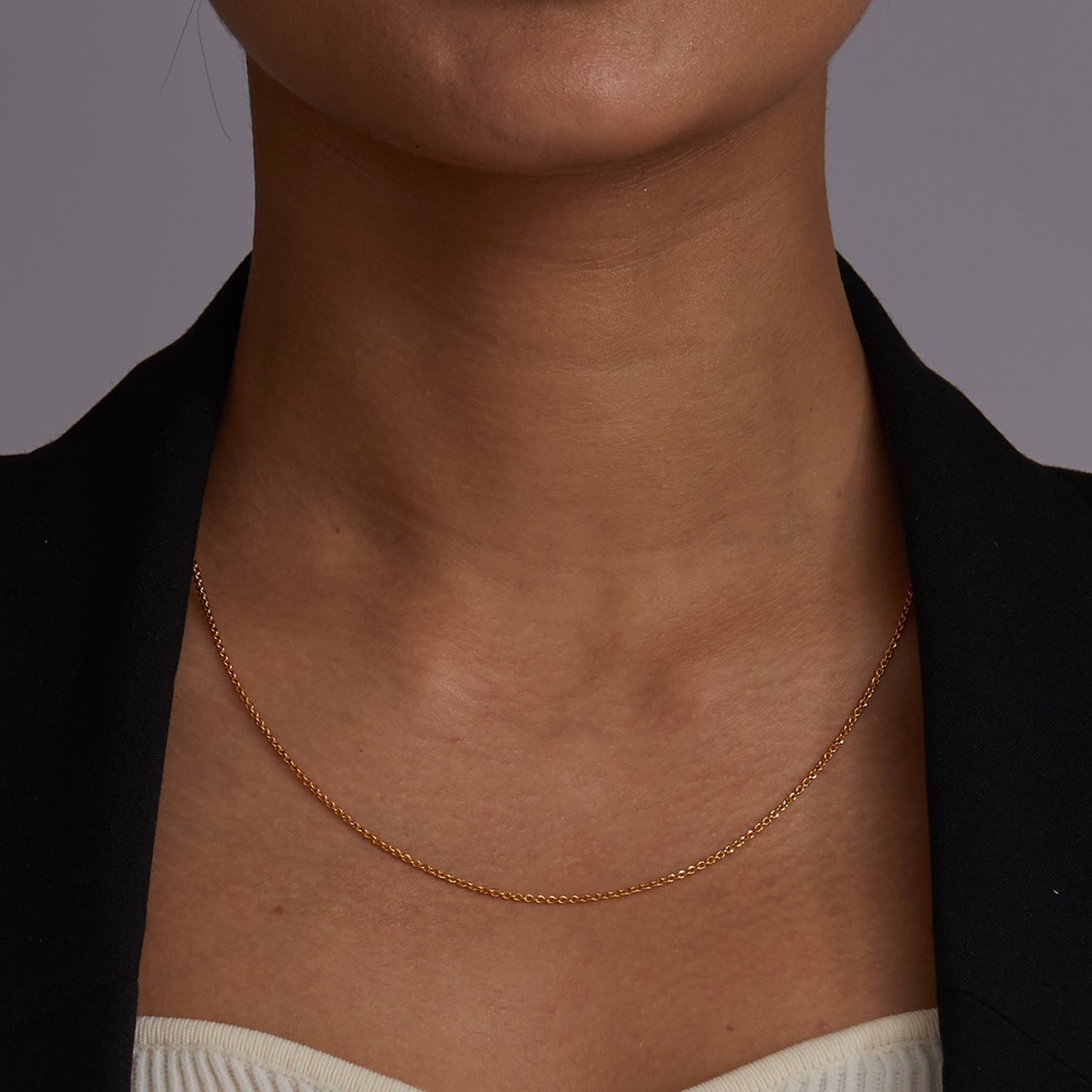 22 Ayar Altın | Baklalı Zincir | 18 İnç 22 Ayar Altın | Baklalı Zincir | 18 İnç