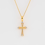 22 Ayar Altın Haç Unisex Kolye