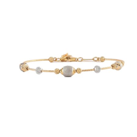 22ct Gold Bracelet with Rhodium Finish 22ct Gold Bracelet with Rhodium Finish