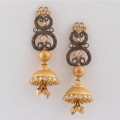 22ct Gold Earrings with Black Rhodium Finish