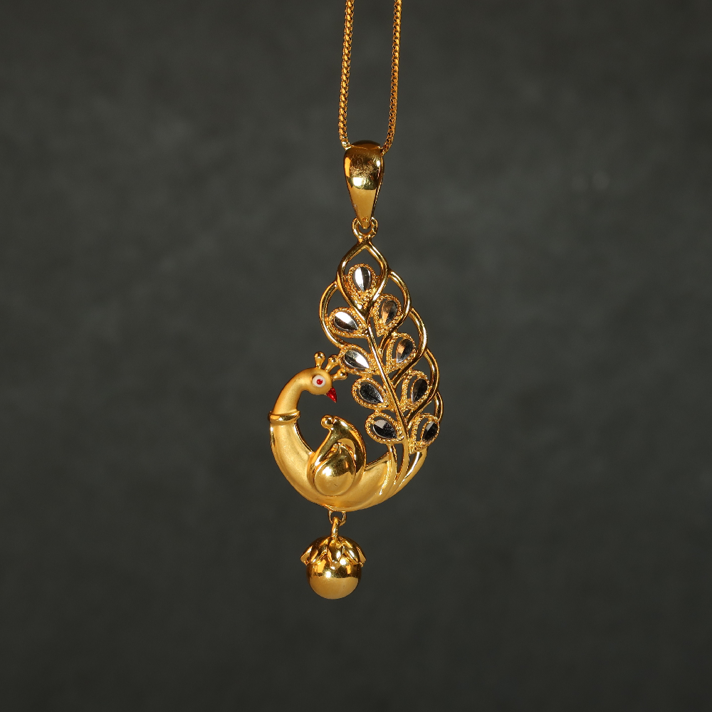 22 Ayar Altın Tavus Kuşu Kolye 22 Ayar Altın Tavus Kuşu Kolye