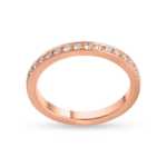 Bayanlar için 18 Ayar Pembe Altın Pırlanta Yüzük Bayanlar için 18 Ayar Pembe Altın Pırlanta Yüzük