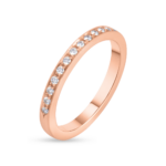 Bayanlar için 18 Ayar Pembe Altın Pırlanta Yüzük Bayanlar için 18 Ayar Pembe Altın Pırlanta Yüzük