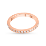 Bayanlar için 18 Ayar Pembe Altın Pırlanta Yüzük Bayanlar için 18 Ayar Pembe Altın Pırlanta Yüzük