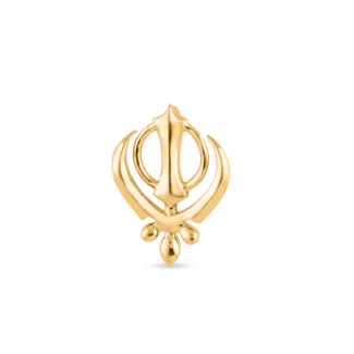 22ct Sunrise Gold Khanda Pendant