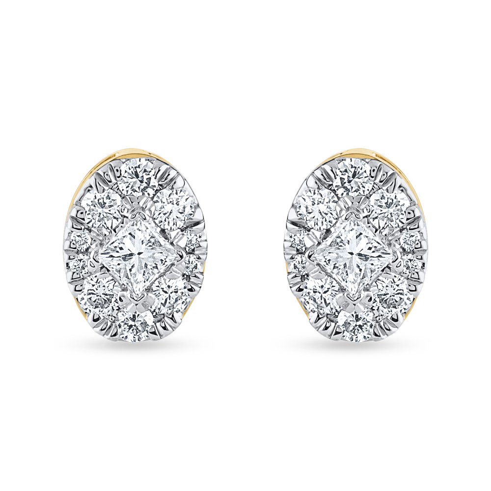 18 Ayar Sarı Altın Pırlanta Çıtçıt 18 Ayar Sarı Altın Pırlanta Çıtçıt