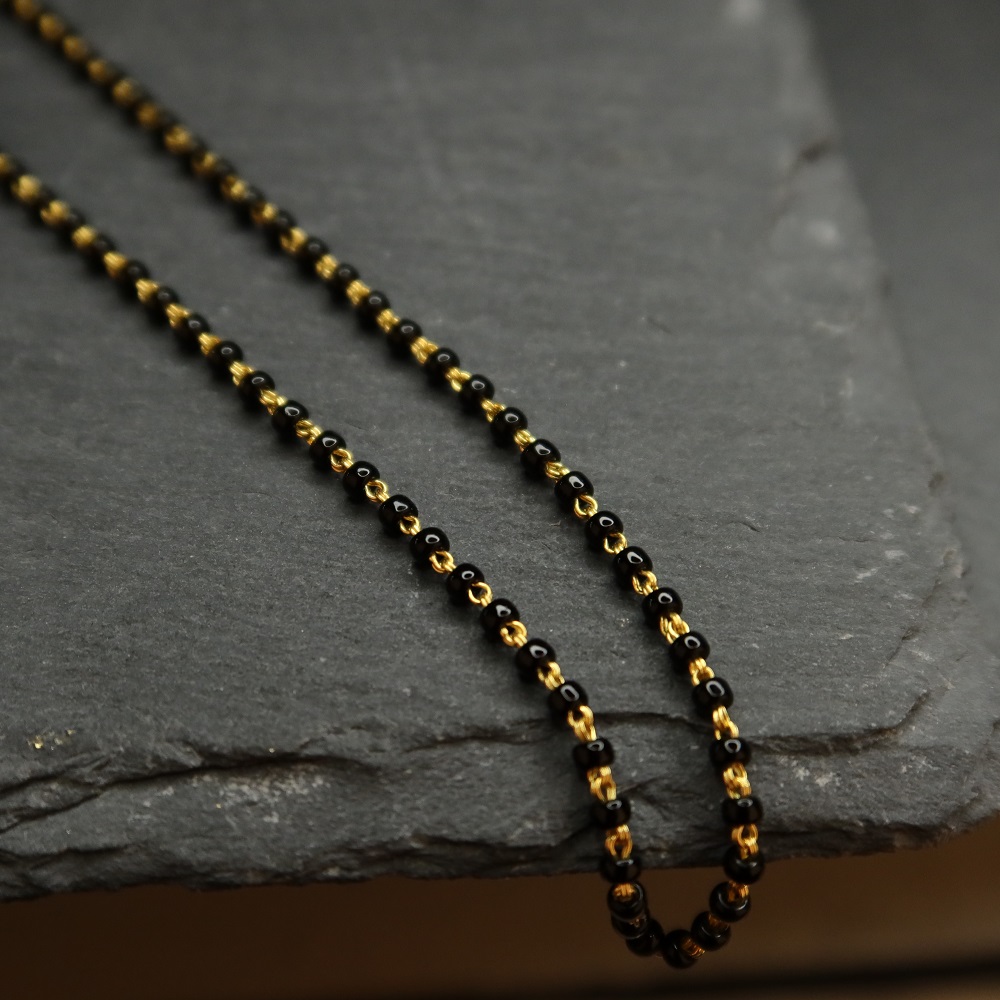 22ct Gold Kette Mangalsutra | 20 Zentimeter