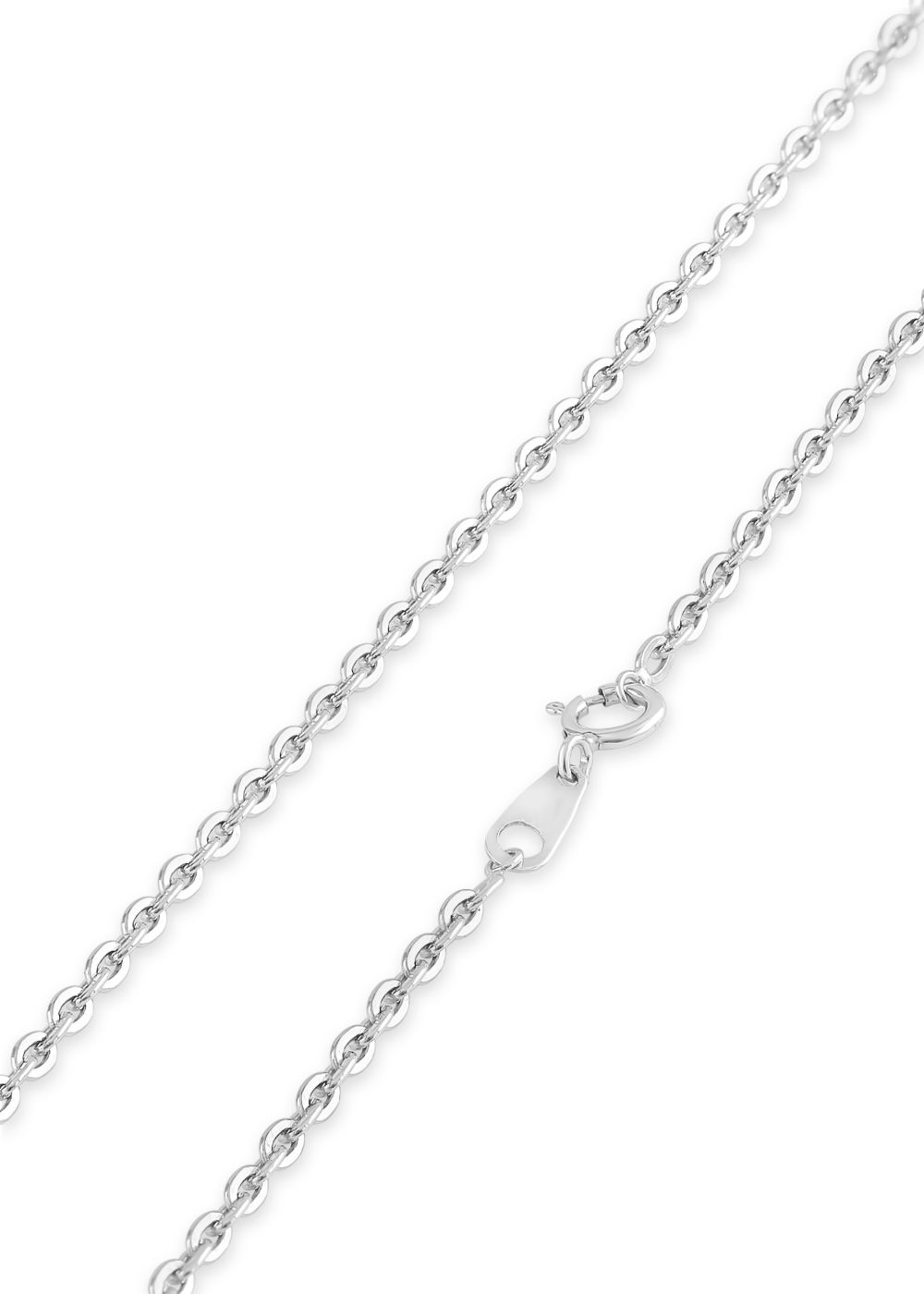 Platinum Link Chain | 16 Inches | 2mm Thick Platinum Link Chain | 16 Inches | 2mm Thick
