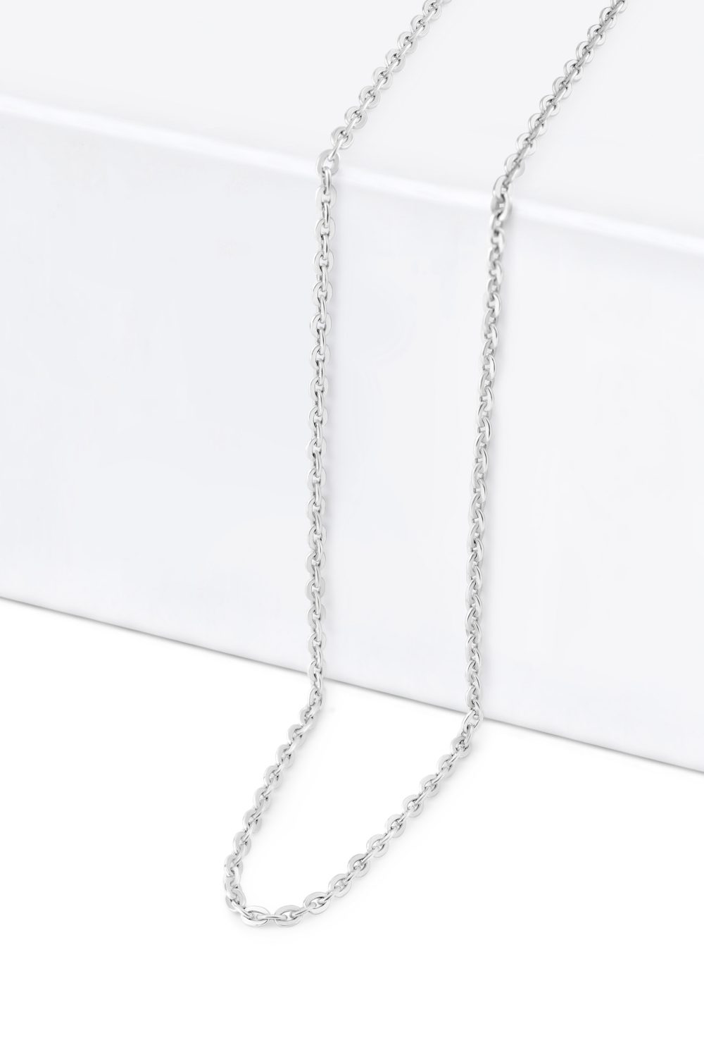 Platinum Link Chain | 16 Inches | 2mm Thick Platinum Link Chain | 16 Inches | 2mm Thick