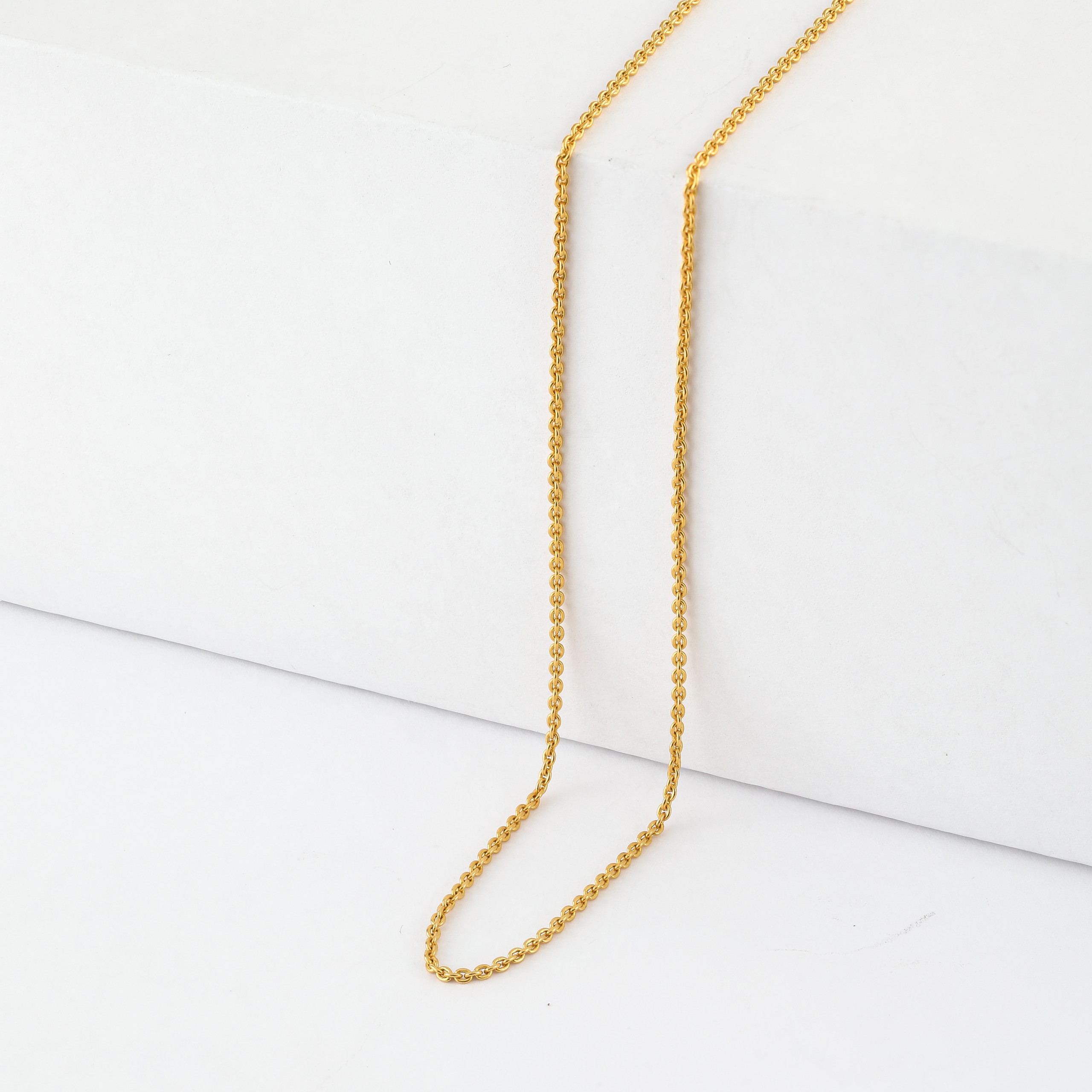 22 Ayar Altın | Baklalı Zincir | 18 İnç 22 Ayar Altın | Baklalı Zincir | 18 İnç