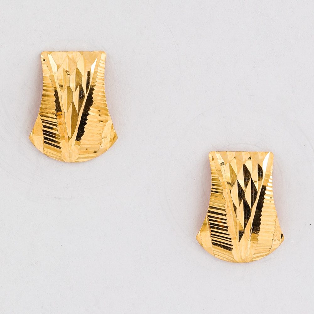 قرط مرصع من الذهب عيار 22 قيراط للسيدات قرط مرصع من الذهب عيار 22 قيراط للسيدات