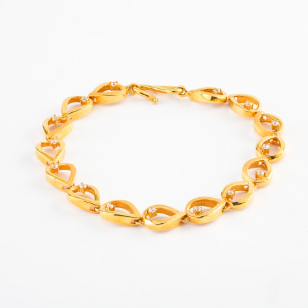 22ct Gold Infinity Loop Bracelet