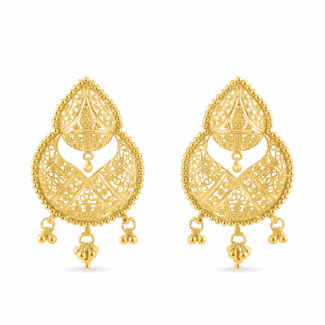 22ct Gold Filigree Chand Bali 22ct Gold Filigree Chand Bali