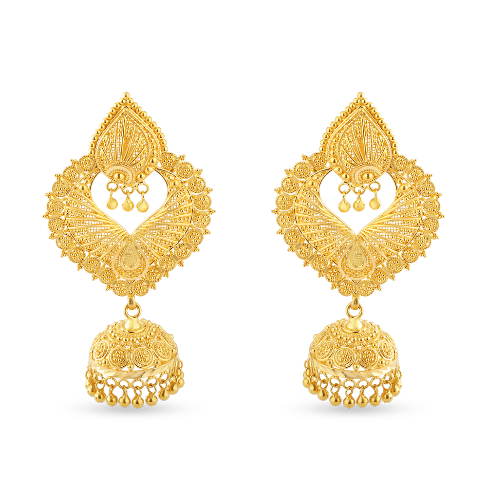 22 Ayar Altın Chand Bali Jhumka 22 Ayar Altın Chand Bali Jhumka