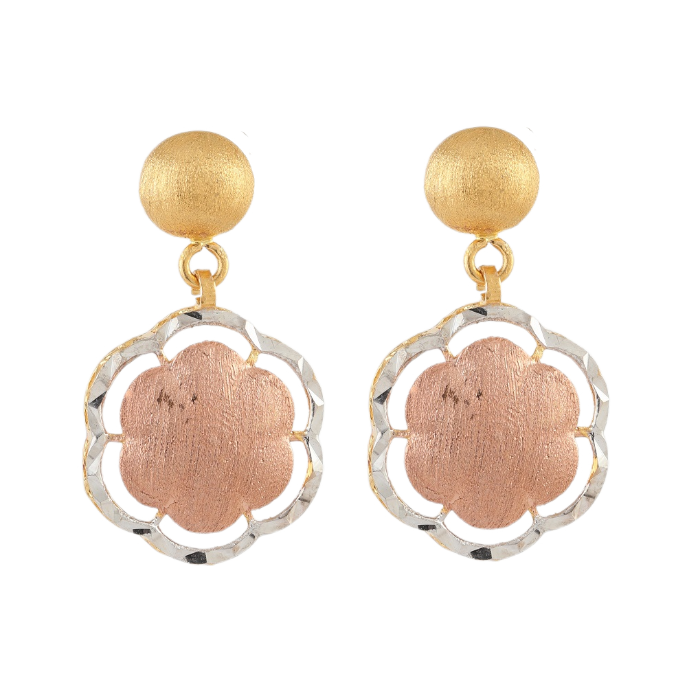 22 Ayar Pembe Altın Parti Küpeleri 22 Ayar Pembe Altın Parti Küpeleri