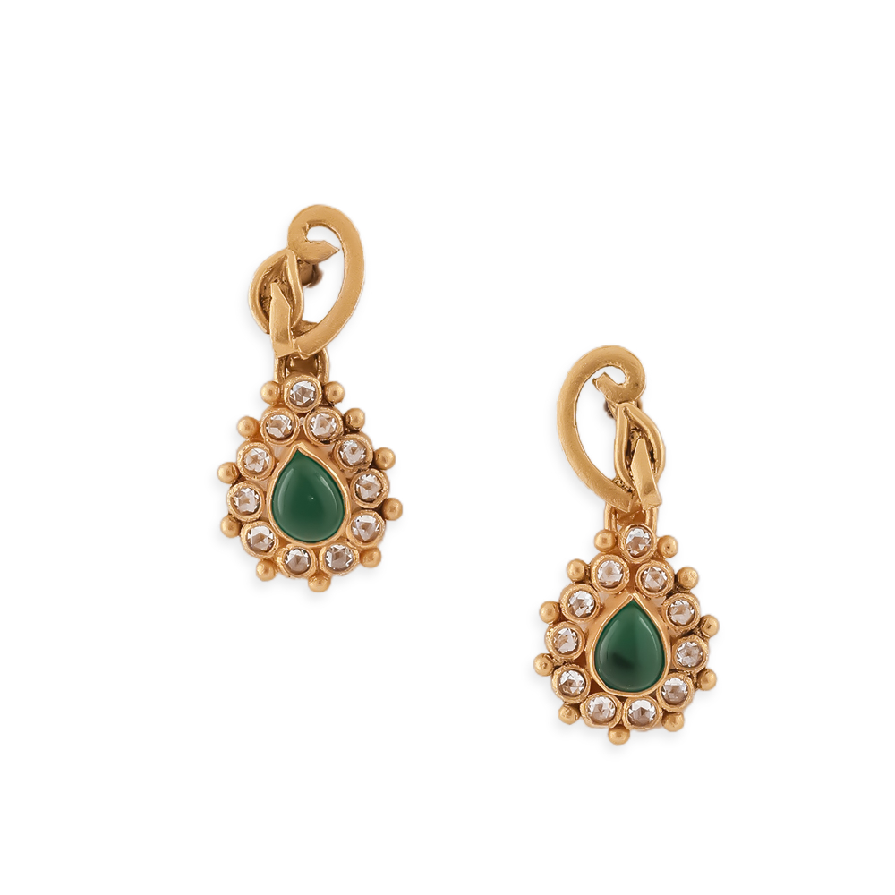 22 Ayar Altın Damla Küpe 22 Ayar Altın Damla Küpe