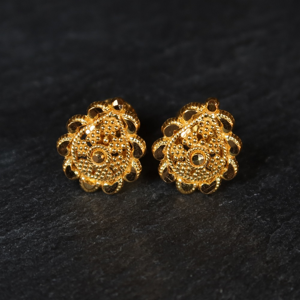 22ct Gold Filigree Earning Studs 22ct Gold Filigree Earning Studs