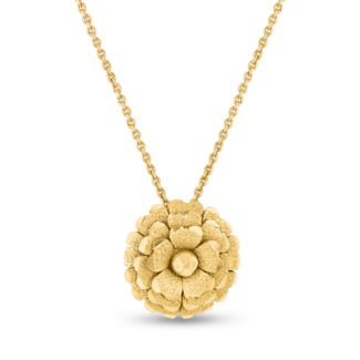22ct Gold Rosette Flower Pendant | 18 mm | Antique Finish 22ct Gold Rosette Flower Pendant | 18 mm | Antique Finish