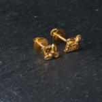 22Kt Gelbgold-Ohrstecker