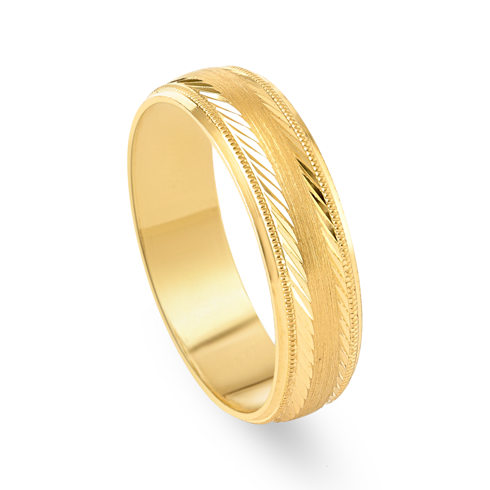 Erkekler için 22 Ayar Altın Kordon Yüzük | S Beden | 5,5 mm Erkekler için 22 Ayar Altın Kordon Yüzük | S Beden | 5,5 mm