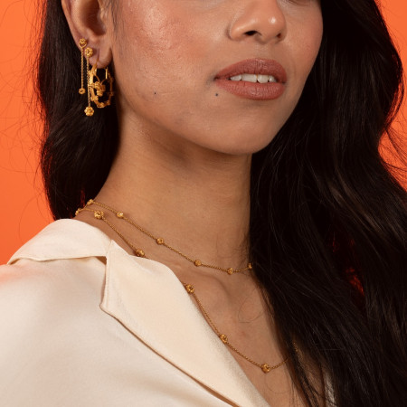 Rosette Collection 22ct Gold Hoop Earring