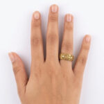 22ct Gold Antique Matte Finish Ring | Size N 1/2