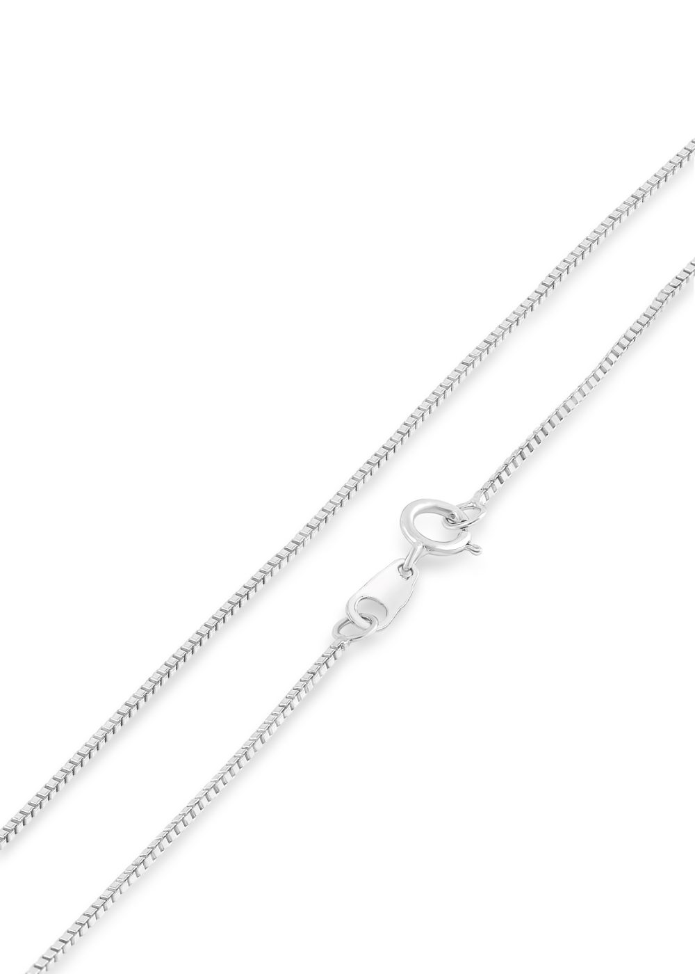 Platinum Box Chain | 19.5 Inches