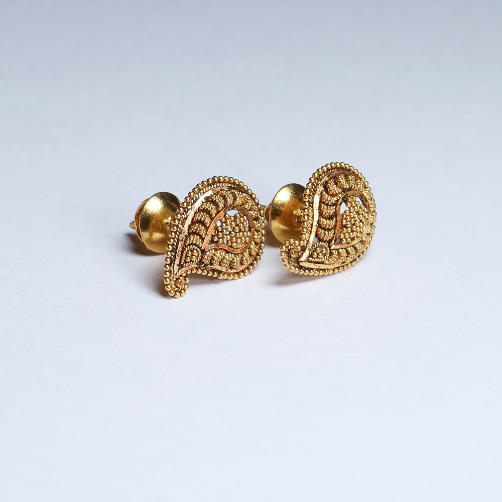 22ct Yellow Gold Filigree Stud 22ct Yellow Gold Filigree Stud