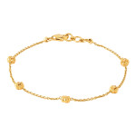 Çiçek Motifli Minimal 22 Ayar Altın Bileklik Çiçek Motifli Minimal 22 Ayar Altın Bileklik