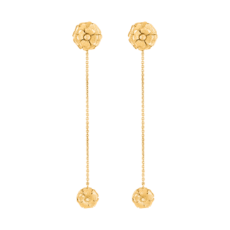 22ct Sunrise Gold Ear Droppers | Rosette Collection 22ct Sunrise Gold Ear Droppers | Rosette Collection