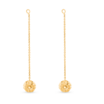 22ct Sunrise Gold Ear Droppers | Rosette Collection