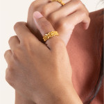 22 Ayar Altın Antik Kaplama Yüzük | Rozet Koleksiyonu 22 Ayar Altın Antik Kaplama Yüzük | Rozet Koleksiyonu