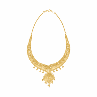 22 carat Gold Jali Bridal Necklace 22 carat Gold Jali Bridal Necklace