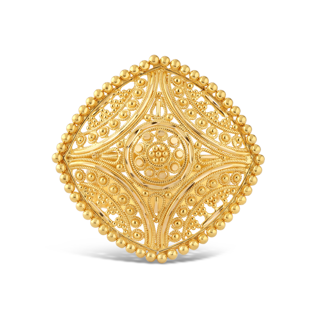 خاتم من الذهب عيار 22 قيراط للسيدات | مجموعة جالي فيليجري خاتم من الذهب عيار 22 قيراط للسيدات | مجموعة جالي فيليجري