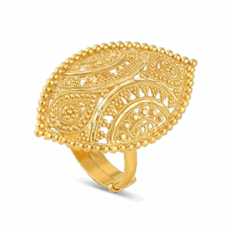 Real Gold Ring for Ladies | Jali Filigree Collection Real Gold Ring for Ladies | Jali Filigree Collection