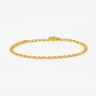 Classic 22ct Gold Twist Link Chain Bracelet Classic 22ct Gold Twist Link Chain Bracelet