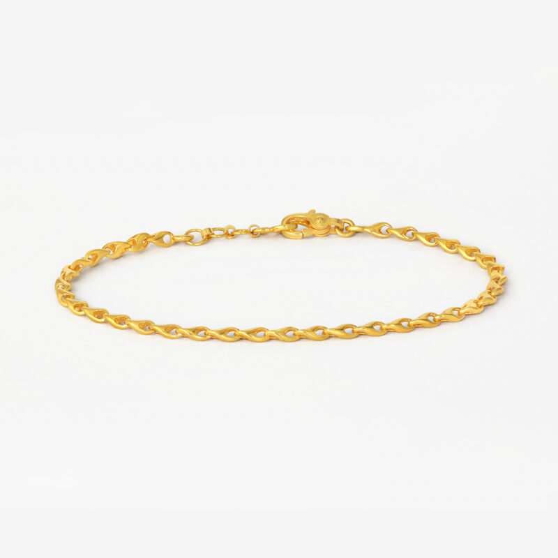 Klassisches 22ct Gold Twist Link Kettenarmband Klassisches 22ct Gold Twist Link Kettenarmband