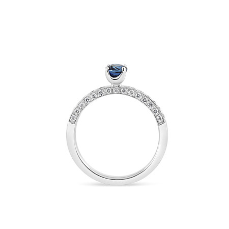 خاتم ألماس عيار 18 قيراط مع ياقوتة خاتم ألماس عيار 18 قيراط مع ياقوتة