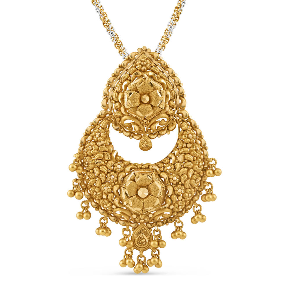 22ct Gold Rosette Floral Design Anhänger