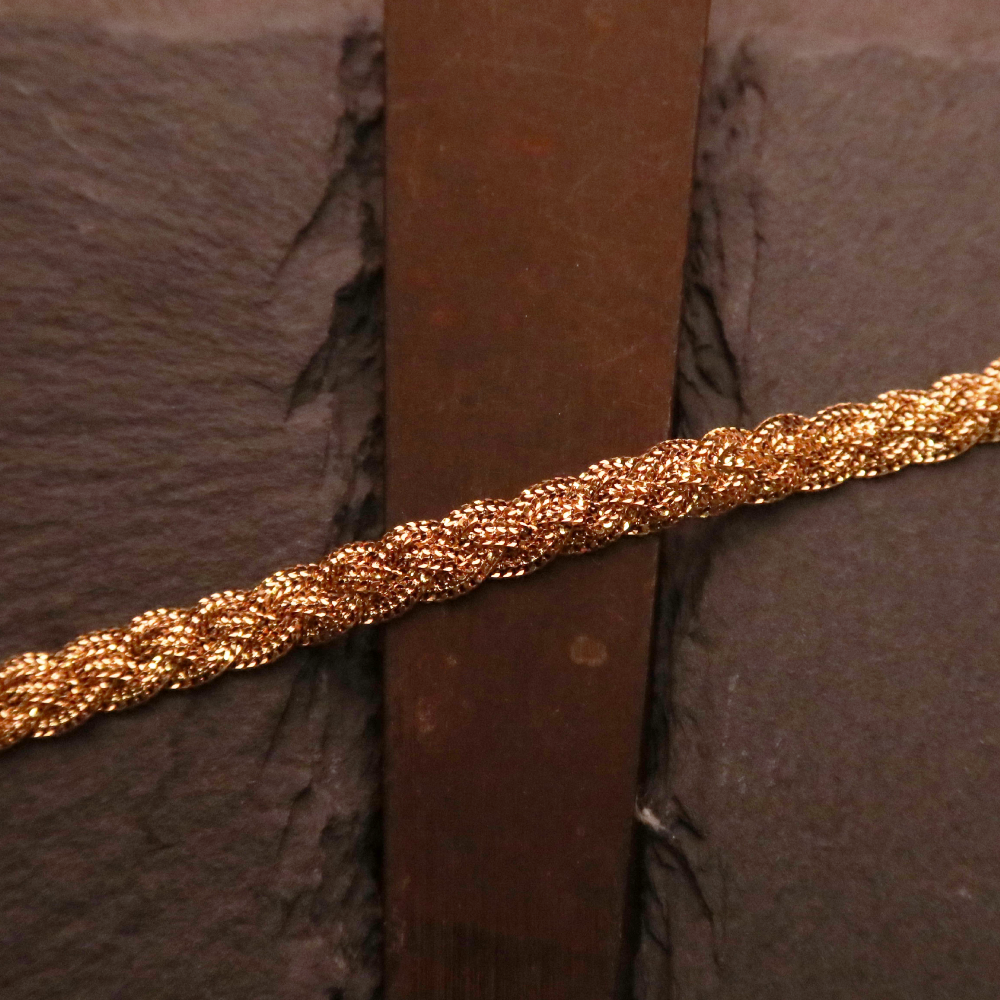 22ct Gold Twisted Armband | 6,5 Zoll