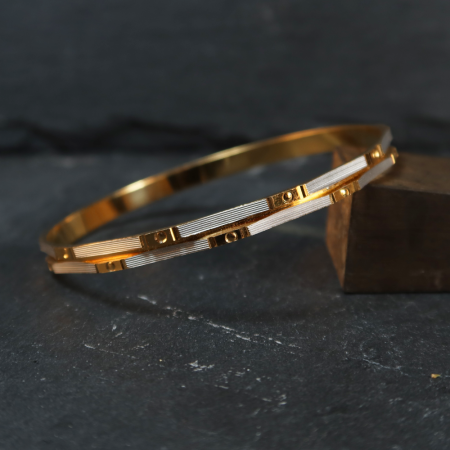 22 Ayar Rodyum Kaplama Altın Bileklik | Günlük Giyim | 2.6 Beden 22 Ayar Rodyum Kaplama Altın Bileklik | Günlük Giyim | 2.6 Beden