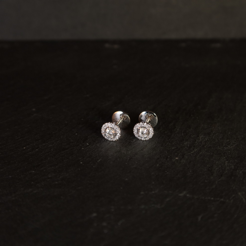 18 Ayar Beyaz Altın Pırlanta Çıtçıt 18 Ayar Beyaz Altın Pırlanta Çıtçıt