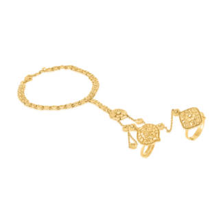 22ct Gold Poncha | Rosette Collection | 7 inches 22ct Gold Poncha | Rosette Collection | 7 inches