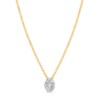 18ct Gold Anhänger mit Diamant