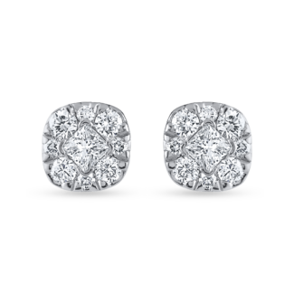 18ct Yellow Gold Diamond Ear Studs 18ct Yellow Gold Diamond Ear Studs